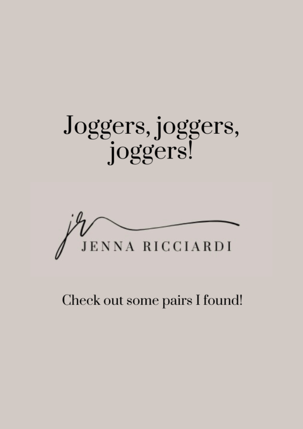 Joggers, Joggers, Joggers!