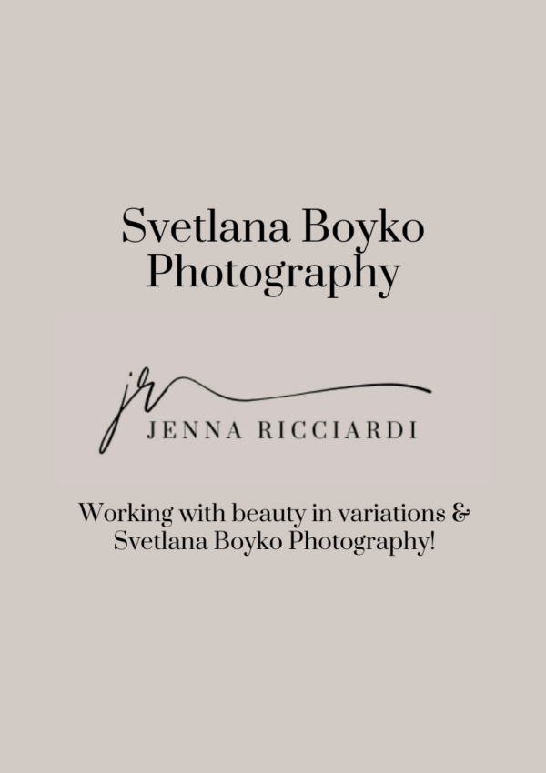 Working with Beauty in Variations & Svetlana Boyko Photography!