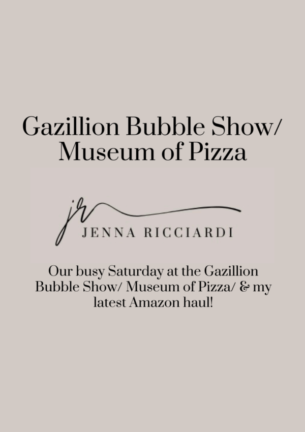 Our Busy Saturday at the Gazillion Bubble Show/ Museum of Pizza/ & My Latest Amazon Haul!